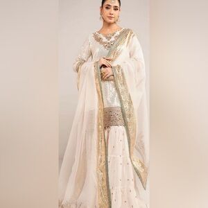 New Maria B 3 Piece Embroidered Chiffon Suit Pakistani Desi clothes Ramadan Eid